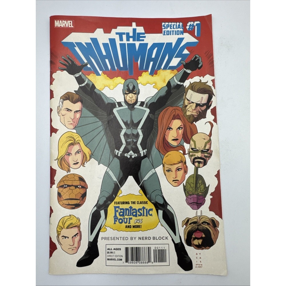 Marvel Inhumans #1 Special Edition Nerd Block Exclusive Comic Book November 2016